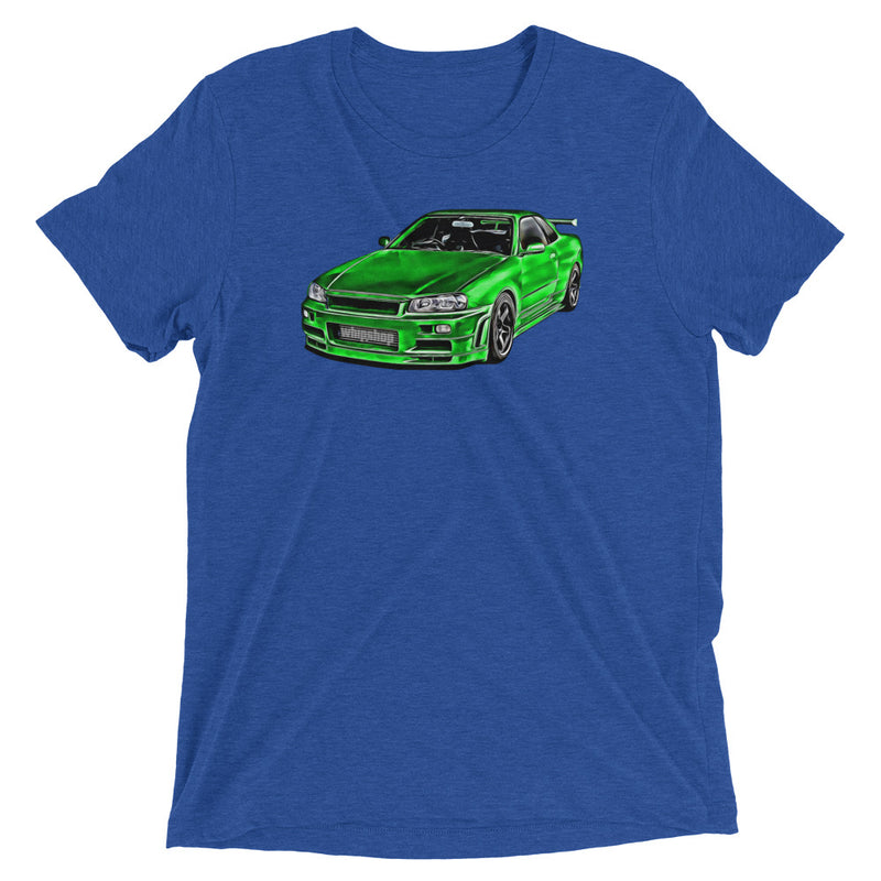 Green Nissan Skyline R34 T-Shirt