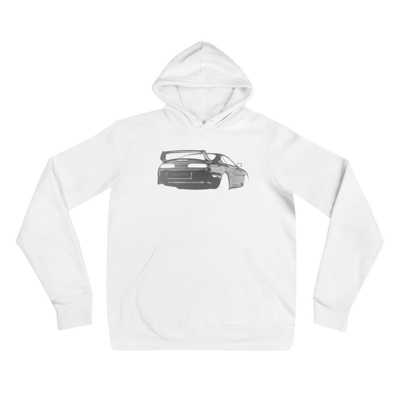 Ghost Silver Toyota Supra (MK4) Hoodie