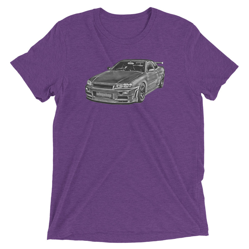 Grey Nissan Skyline R34 T-Shirt