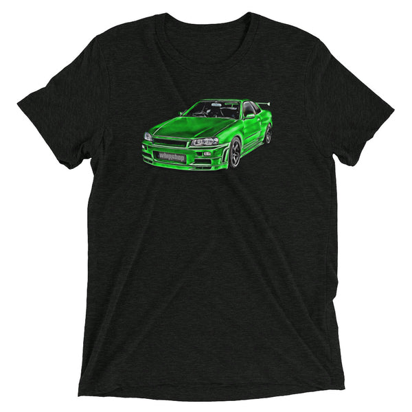 Green Nissan Skyline R34 T-Shirt