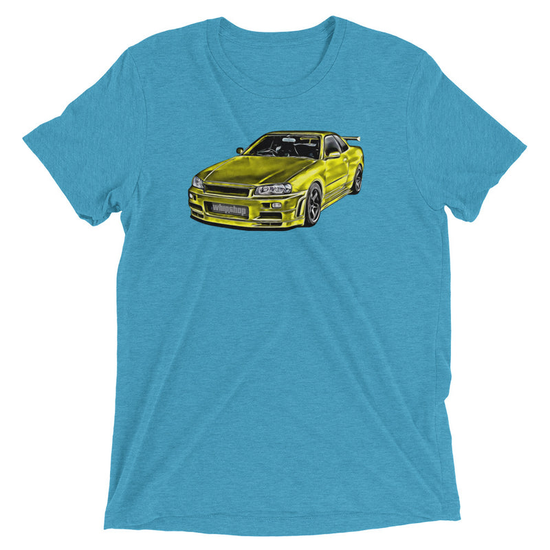 Yellow Nissan Skyline R34 T-Shirt