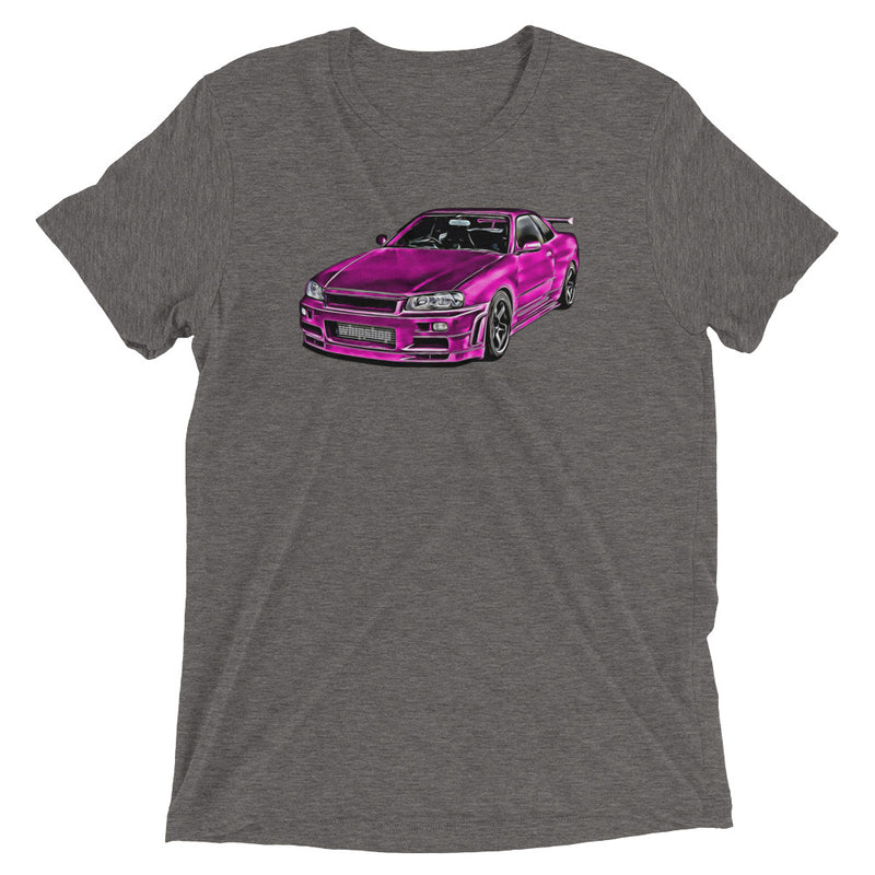 Pink Nissan Skyline R34 T-Shirt