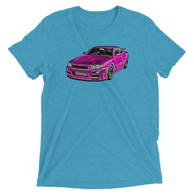Pink Nissan Skyline R34 T-Shirt