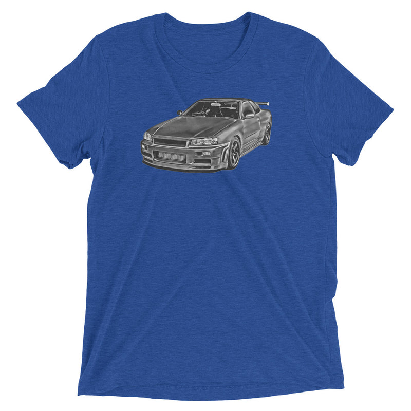 Grey Nissan Skyline R34 T-Shirt