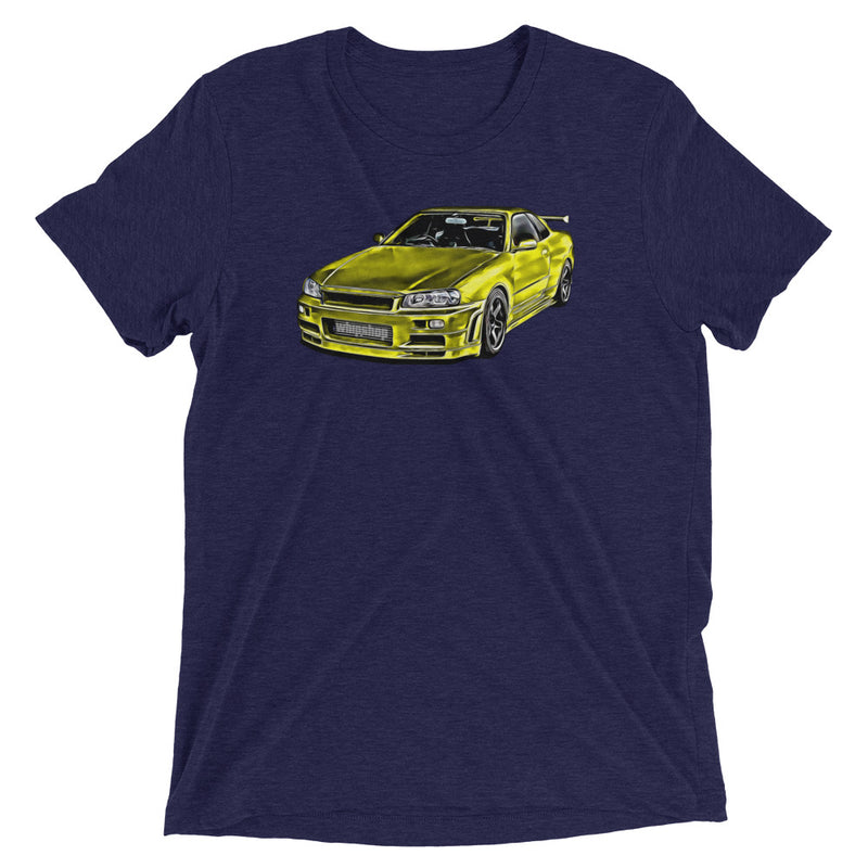 Yellow Nissan Skyline R34 T-Shirt
