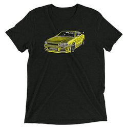 Yellow Nissan Skyline R34 T-Shirt