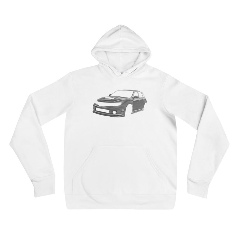 Ghost Silver Subaru WRX/STI (Gen 3) Hoodie