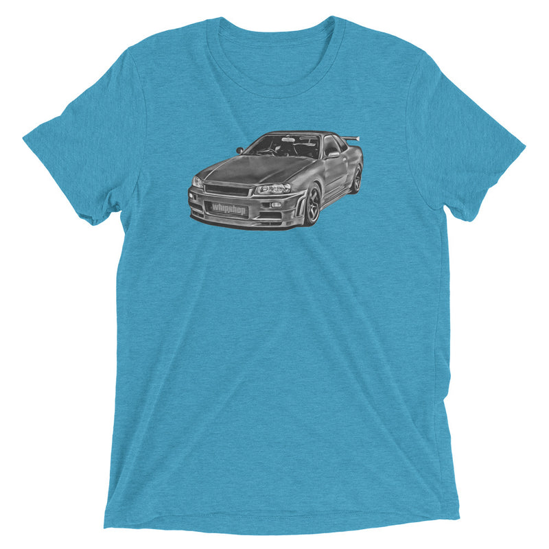 Grey Nissan Skyline R34 T-Shirt