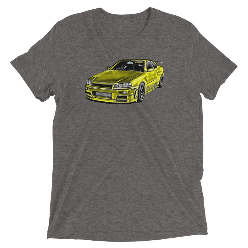 Yellow Nissan Skyline R34 T-Shirt