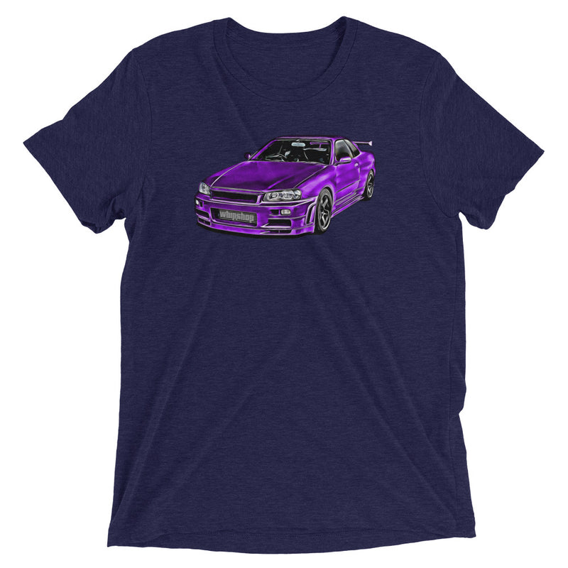 Purple Nissan Skyline R34 T-Shirt