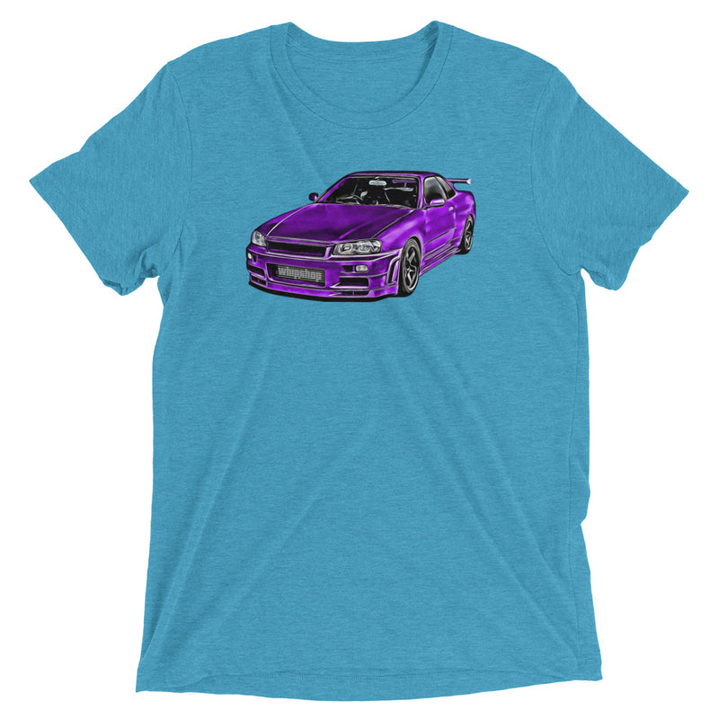 Purple Nissan Skyline R34 T-Shirt