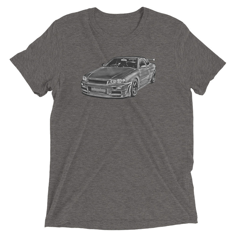 Grey Nissan Skyline R34 T-Shirt