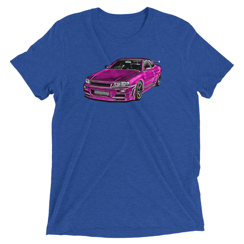 Pink Nissan Skyline R34 T-Shirt