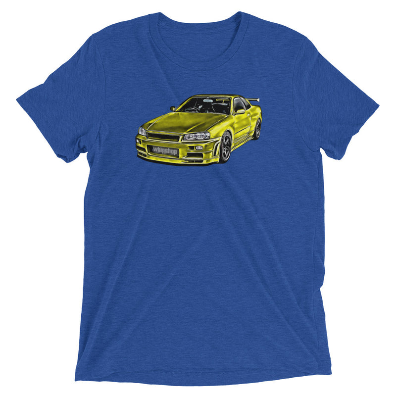 Yellow Nissan Skyline R34 T-Shirt