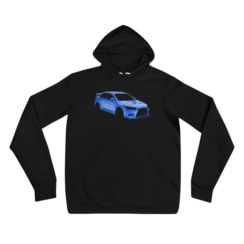 Ghost Blue Mitsubishi EVO X Hoodie